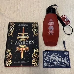 Book Bundle FuryBorn, Silicone Water Bottle, Wallet